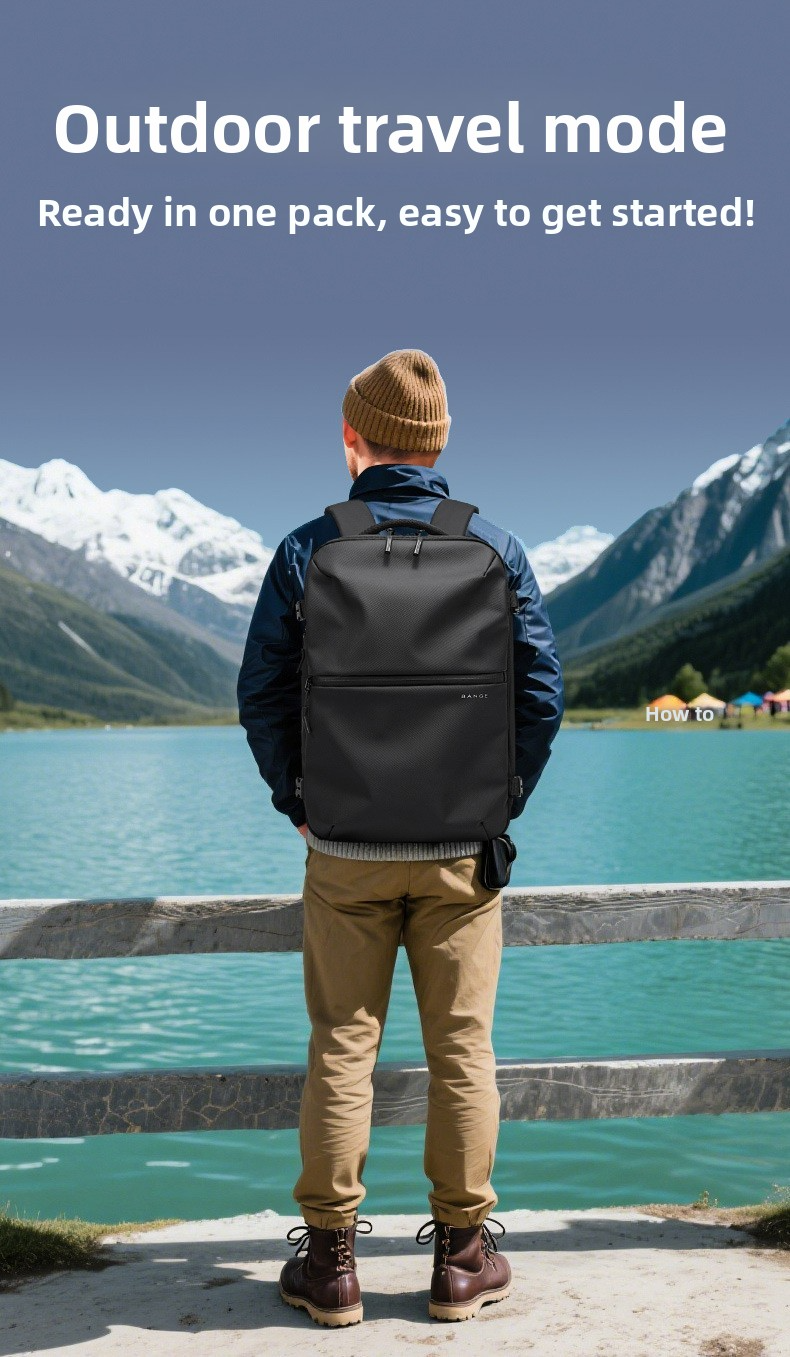 Vacuum Compression Travel Backpack | With Electric Pump to Save Space | 36-55L Water-Resistant Carry-On #TravelHack