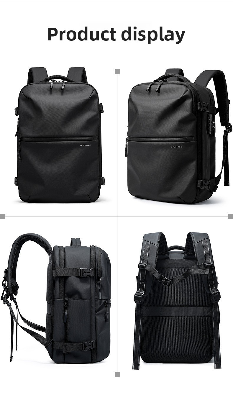 Vacuum Compression Travel Backpack | With Electric Pump to Save Space | 36-55L Water-Resistant Carry-On #TravelHack