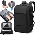 Premium Vacuum Compression Travel Backpack - Unisex Large Capacity Expandable Rucksack - Sleek Water-Resistant Laptop Bag for Business - Versatile Cabin Pack for Work & Holidays