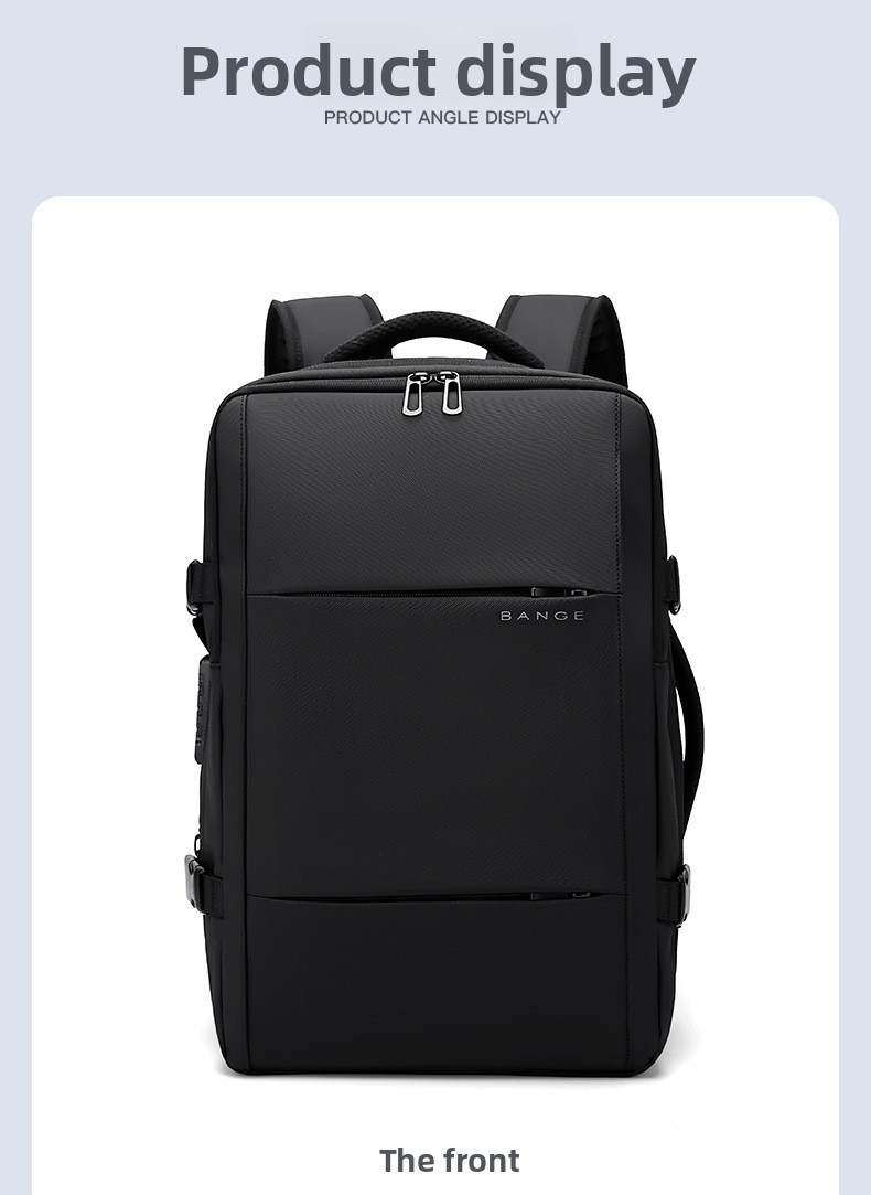 Premium Vacuum Compression Travel Backpack - Unisex Large Capacity Expandable Rucksack - Sleek Water-Resistant Laptop Bag for Business - Versatile Cabin Pack for Work & Holidays
