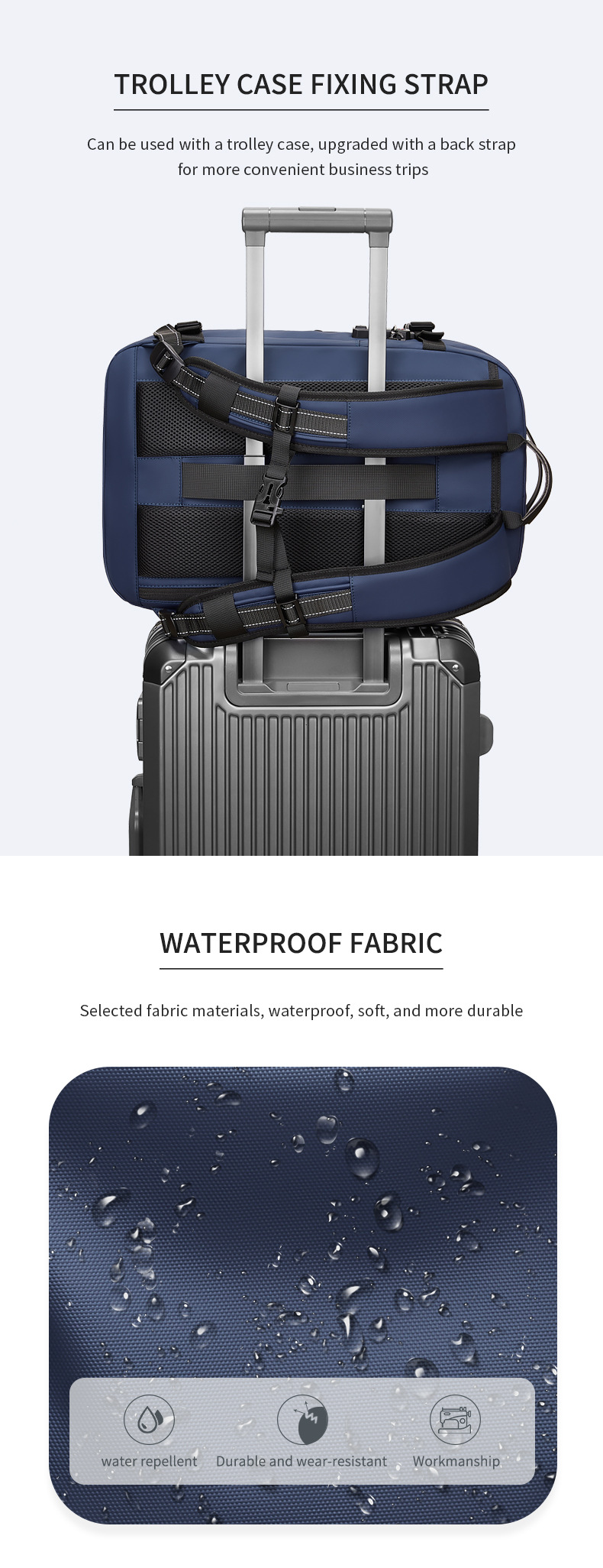 Modern Vacuum Compression Travel Backpack - Unisex Large Capacity Expandable Rucksack - Sleek Water-Resistant Laptop Bag for Business - Versatile Cabin Pack for Work & Holidays