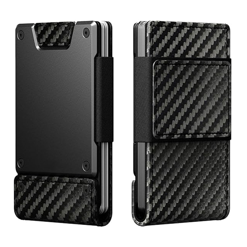 Premium Metal Wallet for Men - Classic Minimalist Card Holder - Sleek Aluminium Alloy Pocket Billfold - Structured Durable Tactical Card Case for Daily & Gifts