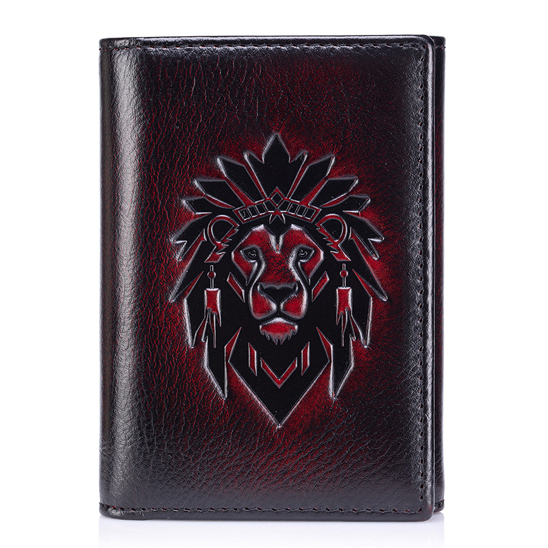 Slayton Premium Genuine Leather Wallet for Men - Classic Trifold Compact Card Holder - Minimalist Lightweight Slim Billfold Case - Structured Durable Pocket Wallet for Daily & Gifts